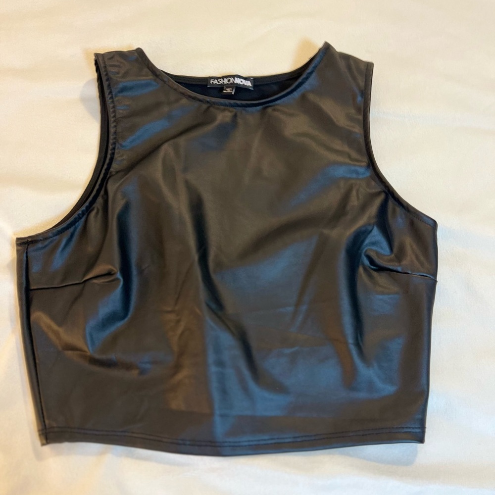 Fashion Nova leggings and top set black color Size Medium - Picture 4 of 9